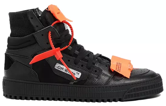 Кроссовки мужские Off-White высокие, черный
