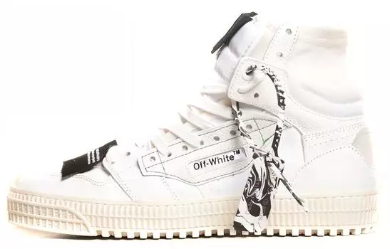 Кроссовки мужские Off-White Off-Court высокие, белый
