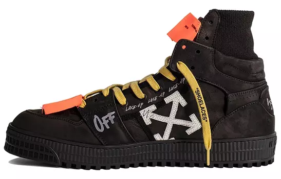 Кроссовки мужские Off-White Off-Court, черный / желтый