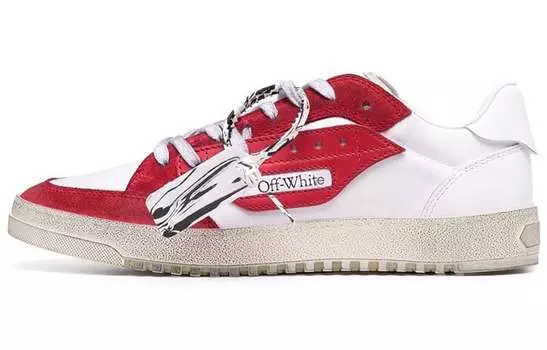 Кроссовки OFF-WHITE, красный/белый