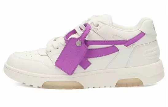 Кроссовки OFF-WHITE Out Of Office OOO Low Tops White Purple Women's