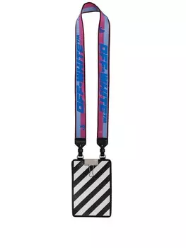 Off-White сумка для телефона с полосками Diag, черный