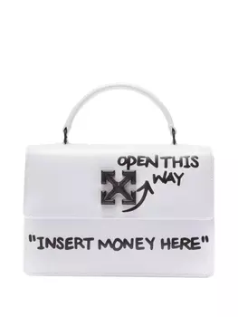Off-White сумка Jitney 1.4 с верхней ручкой, белый