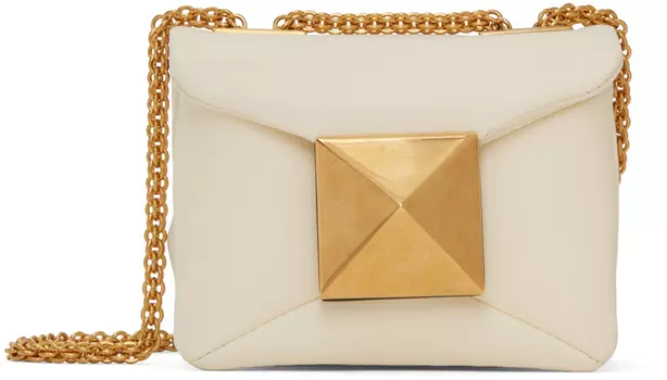 Off-White Сумка с заклепками Micro One Valentino Garavani