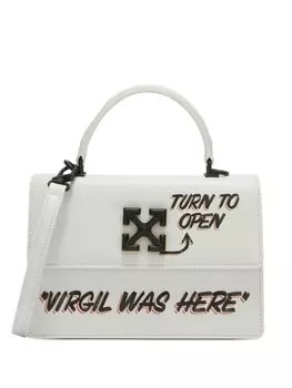 Off-White сумка-тоут Jitney 1.4 с принтом, белый