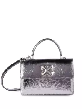 Off-White сумка-тоут Jitney 1.4, серебристый