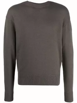 Off-White свитер с круглым вырезом, зеленый