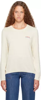 Off-White Свитер с вышивкой A.P.C.