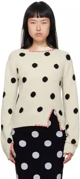 Off-White Свитер в горошек Marni