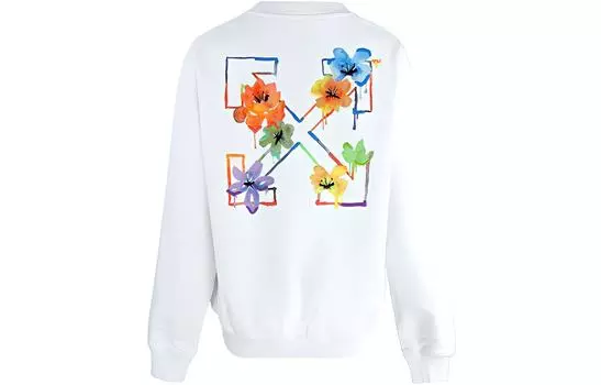 OFF-WHITE Свитшот с принтом цветочных стрелок OFF WHITE