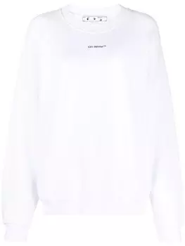 Off-White толстовка Arrow с принтом тай-дай, белый