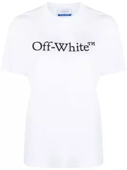 Off-White толстовка Bookish с логотипом, белый