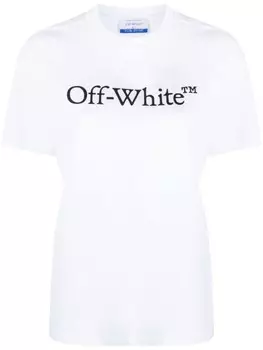 Off-White толстовка Bookish с логотипом, белый