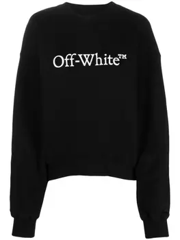 Off-White толстовка Bookish с логотипом, черный