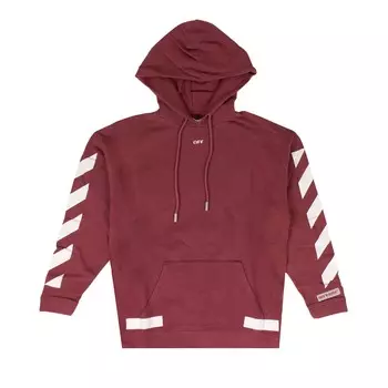 Off-White Толстовка с капюшоном Diags Arrows, цвет Красный
