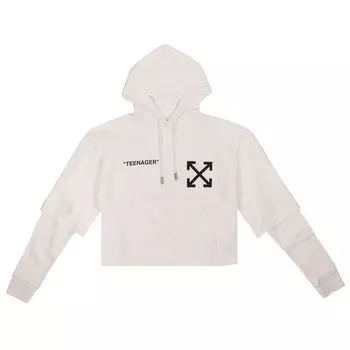 Off-White Толстовка с капюшоном Flamed Bart Белый