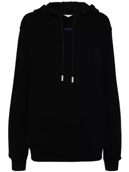 Off-White толстовка с капюшоном pinkflower arrow, черный