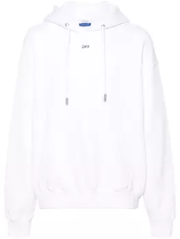 Off-White толстовка с логотипом, белый