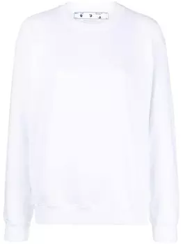 Off-White толстовка с полосками Diag, белый