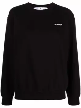 Off-White толстовка с принтом, черный
