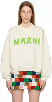 Off-White толстовка с принтом Marni