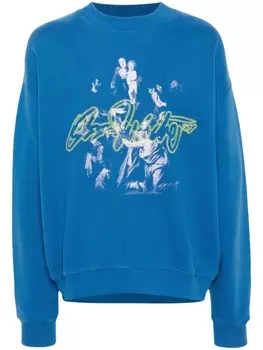 Off-White толстовка Script Mary, синий