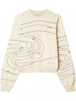 Off-White толстовка Solar System, нейтральный цвет