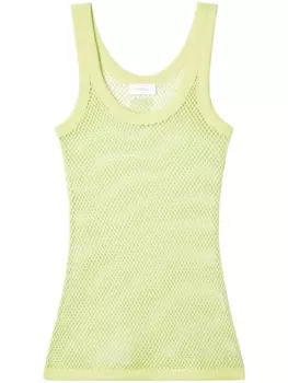 Off-White топ с U-образным вырезом, желтый