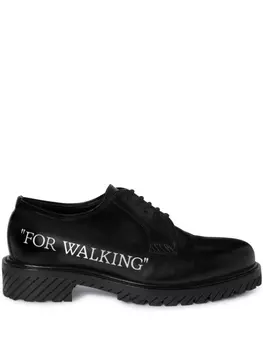 Off-White туфли дерби For Walking, черный