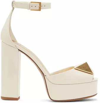 Off-White Туфли на платформе с одной заклепкой Valentino Garavani