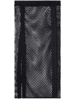 Off-White юбка с логотипом, черный