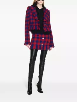 Off-White юбка Vichy, красный