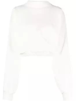 Off-White укороченная толстовка Vortix Cor, нейтральный цвет