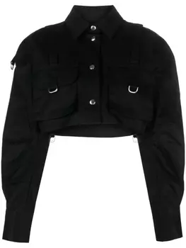 Off-White укороченный жакет, черный