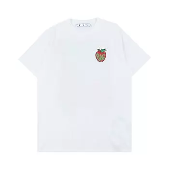 Off-White Узкая футболка Snake, Белый/Красный