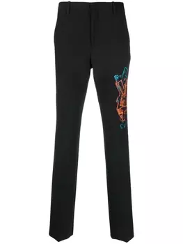 Off-White узкие брюки Graf Coupe', черный