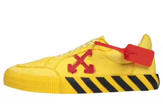 Кроссовки мужские Off-White, желтый / красный / черный