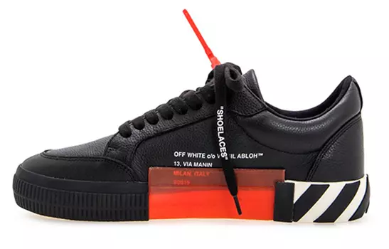 Кроссовки мужские Off-White с надписями, черный / белый