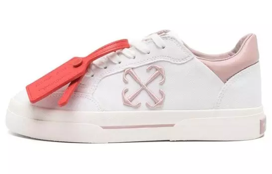 OFF-WHITE Вулканизированные туфли для скейтбординга, женские, White/Pink