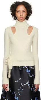 Off-White водолазка с запахом GANNI