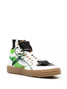 Off-White высокие кеды 3.0 Off-Court, зеленый