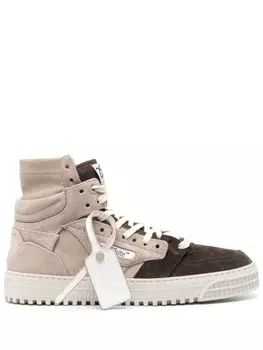 Off-White высокие кроссовки 3.0 Off Court, коричневый