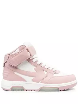 Off-White высокие кроссовки Out Of Office, белый