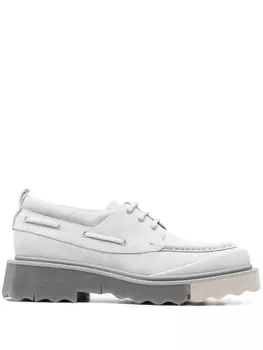 Off-White замшевые топсайдеры, серый