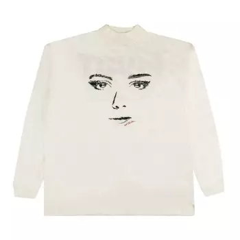 Off-White Женская футболка с имитацией взгляда Белый