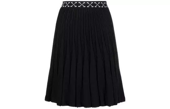 OFF-WHITE Женская повседневная длинная юбка, цвет Black