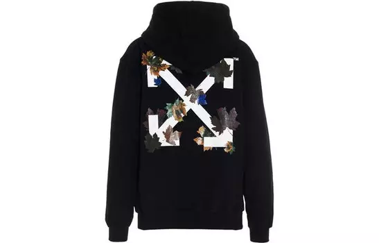 Толстовка женская Off-White Leaves, черный