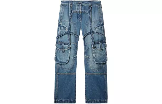 OFF-WHITE Женские джинсы, цвет Blue