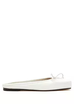 Off-white женские кожаные тапочки Jacquemus
