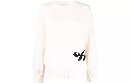 OFF-WHITE Женский свитер OFF WHITE FW22 цвета экрю